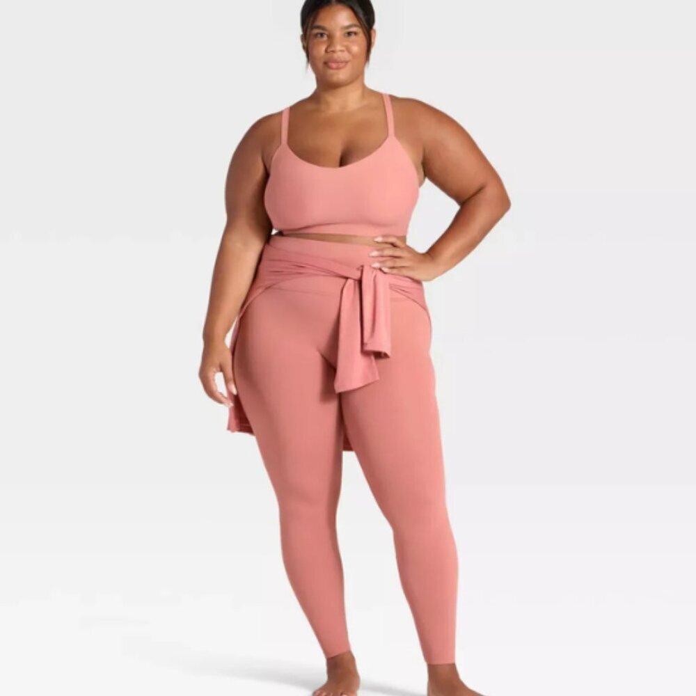 All In Motion Everyday Soft High Rise Leggings 3X Brown Taupe Moisture Wicking